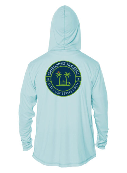 Southernmost Pickelball - Classic Logo - UPF 50+ Hoodie - Image 3