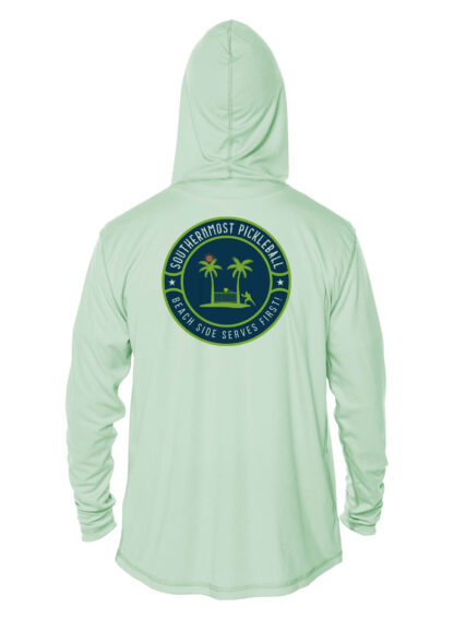 Southernmost Pickelball - Classic Logo - UPF 50+ Hoodie - Image 7